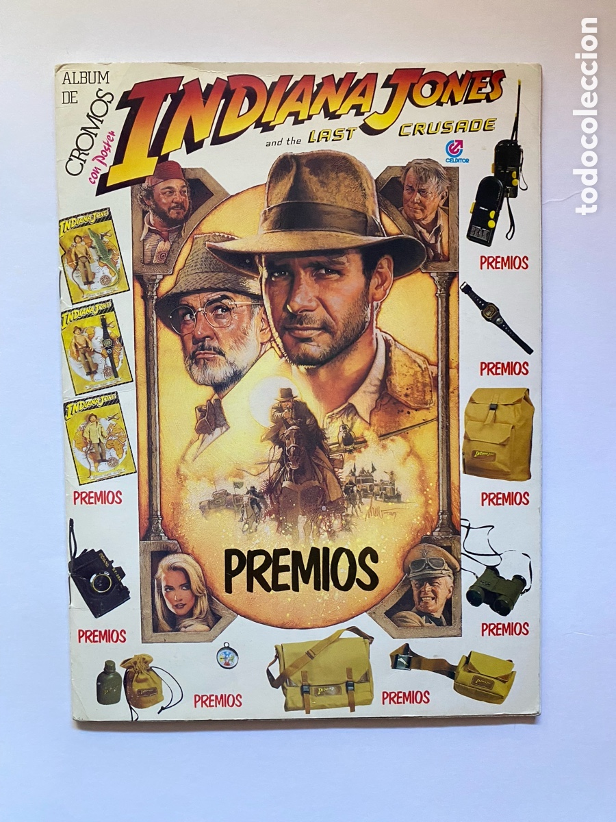 Coleccionismo &aacute;lbum: &Aacute;lbum de cromos Indiana Jones and The Last Crusade COMPLETO