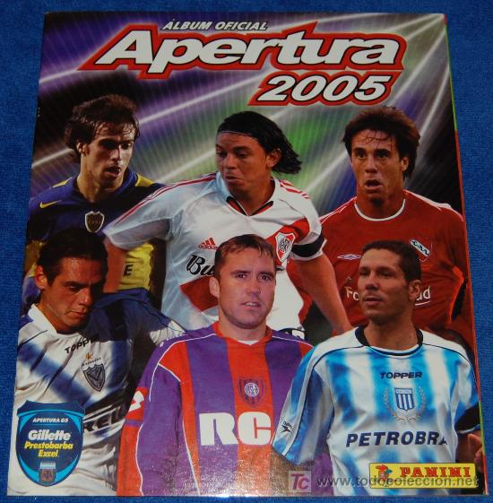 &Aacute;lbum de f&uacute;tbol completo: Apertura 2005 - PANINI &iexcl;Completo e impecable! - Foto 1