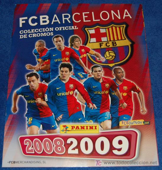 &Aacute;lbum de f&uacute;tbol completo: Barcelona 2008 2009 - PANINI &iexcl;Completo e Impecable! - Foto 1
