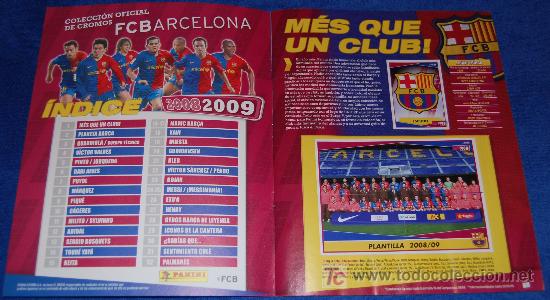 &Aacute;lbum de f&uacute;tbol completo: Barcelona 2008 2009 - PANINI &iexcl;Completo e Impecable! - Foto 2