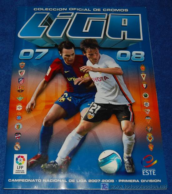 &Aacute;lbum de f&uacute;tbol completo: Liga 2007 2008 - Ediciones Este &iexcl;Completo e impecable! - Foto 1