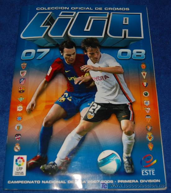 &Aacute;lbum de f&uacute;tbol completo: Liga 2007 2008 - Ediciones Este &iexcl;Completo e impecable! - Foto 1