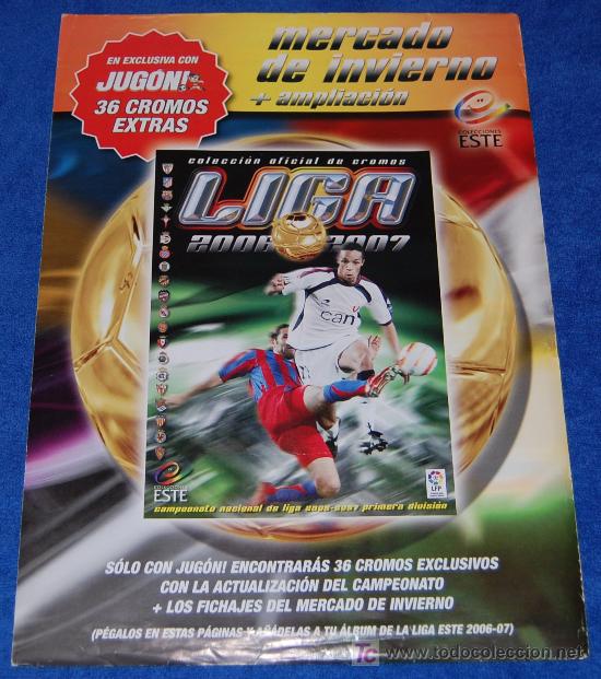 &Aacute;lbum de f&uacute;tbol completo: Liga 2006 2007 - Ediciones Este &iexcl;Completo e impecable! - Foto 8