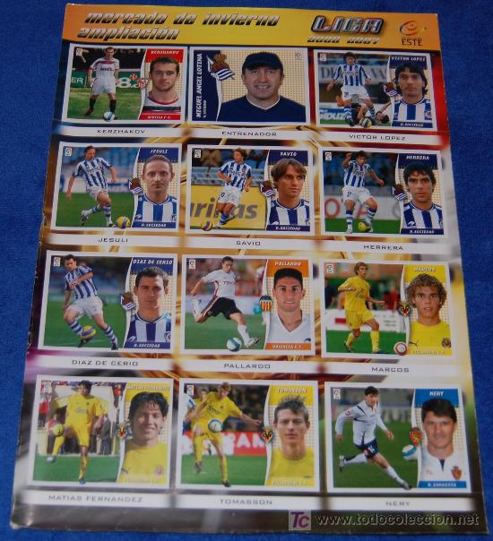 &Aacute;lbum de f&uacute;tbol completo: Liga 2006 2007 - Ediciones Este &iexcl;Completo e impecable! - Foto 13