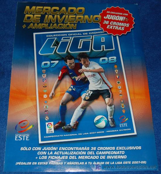 &Aacute;lbum de f&uacute;tbol completo: Liga 2007 2008 - Ediciones Este &iexcl;Completo e impecable! - Foto 12