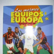Álbum de fútbol completo: ALBUM COMPLETO LOS MEJORES EQUIPOS DE EUROPA 97-98 - PANINI-RONALDO,HENRY,ZIDANE...