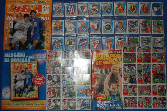 &Aacute;lbum de f&uacute;tbol completo: LIGA 2010 2011 - EDICIONES ESTE &iexcl;COMPLETO E IMPECABLE! - Foto 1