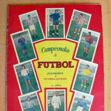 Álbum de fútbol completo: CAMPEONATO DE FÚTBOL LIGA 1957-1958, 57-58 - GRÁFICAS BACHENDE - DI STEFANO - COMPLETO, COLOR ROJO