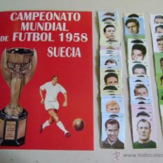 Álbum de fútbol completo: ALBUM COPA MUNDIAL SUECIA 58 - 1958 RARO! - 100% COMPLETO