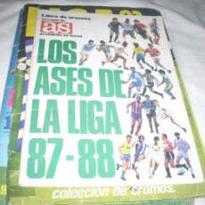 Álbum de fútbol completo: ALBUM LOS ASES DE LA LIGA 1987-88 DE AS COMPLETO. Lote 61354799