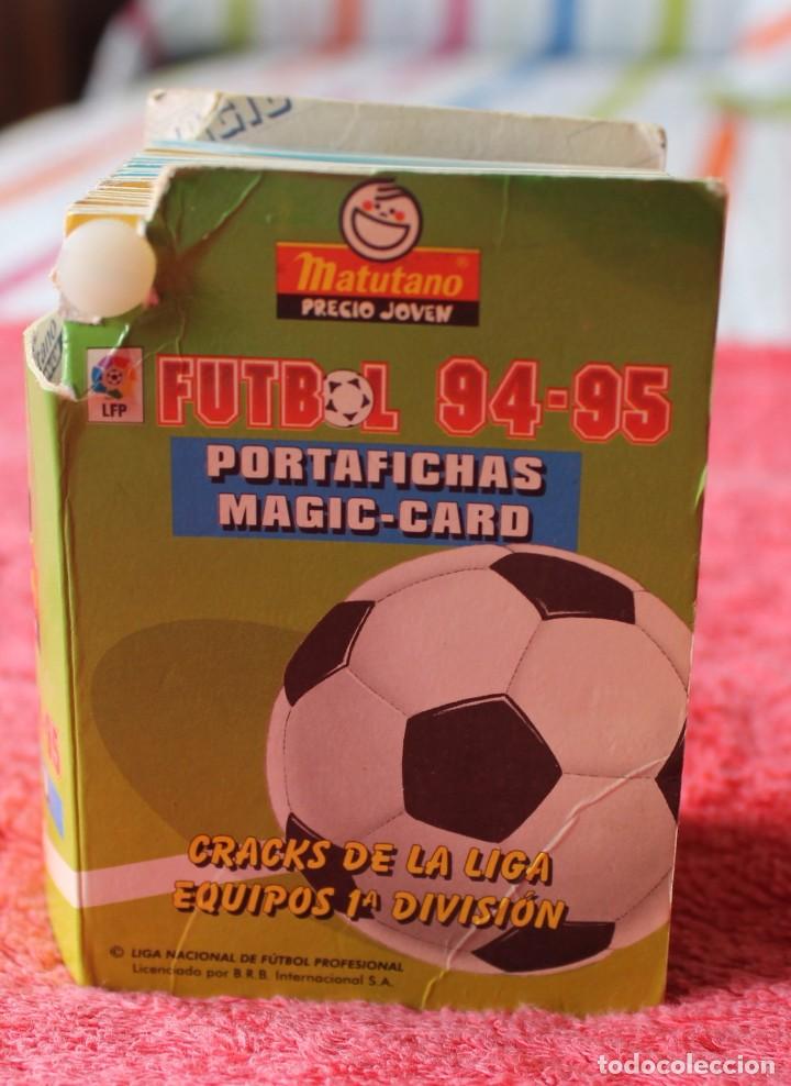 &Aacute;lbum di calcio completo: PORTAFICHAS MAGIC CARDS &middot; FUTBOL 94-95 &middot; MATUTANO