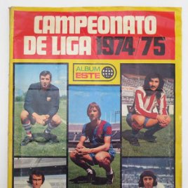 ALBUM 1974 1975 Campeonato de LIGA ESTE COMPLETO 74 75 Cruyff. Todos los fichajes y 22 cromos dobles