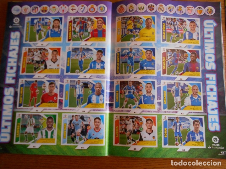 &Aacute;lbum de f&uacute;tbol completo: COLECCI&Oacute;N COMPLETA ESTE 2017-2018 - Foto 5