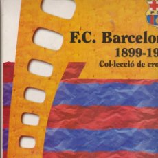Álbum de fútbol completo: F.C. BARCELONA 1899-1995 + F.C. BARCELONA 1899-1996 + LOS TESOROS DEL BARÇA. Lote 145148866