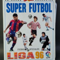 Álbum de fútbol completo: ÁLBUM DE FUTBOL SUPER FUTBOL SPORT LIGA 96-COMPLETO