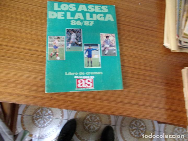&Aacute;lbum de f&uacute;tbol completo: LOS ASES DE LA LIGA 86/87 COMPLETO 235 CROMOS EDITA AS