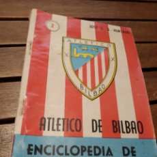 Álbum de fútbol completo: ATLÉTICO DE BILBAO. POR JOSÉ LUIS G. HURTADO ENCICLOPEDIA DE LOS DEPORTES 2. ARPEM 1957 GRANADA