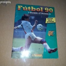 Álbum de fútbol completo: ALBUM FUTBOL 90 COMPLETO, BUENA CONSERVACIÓN. Lote 300527153