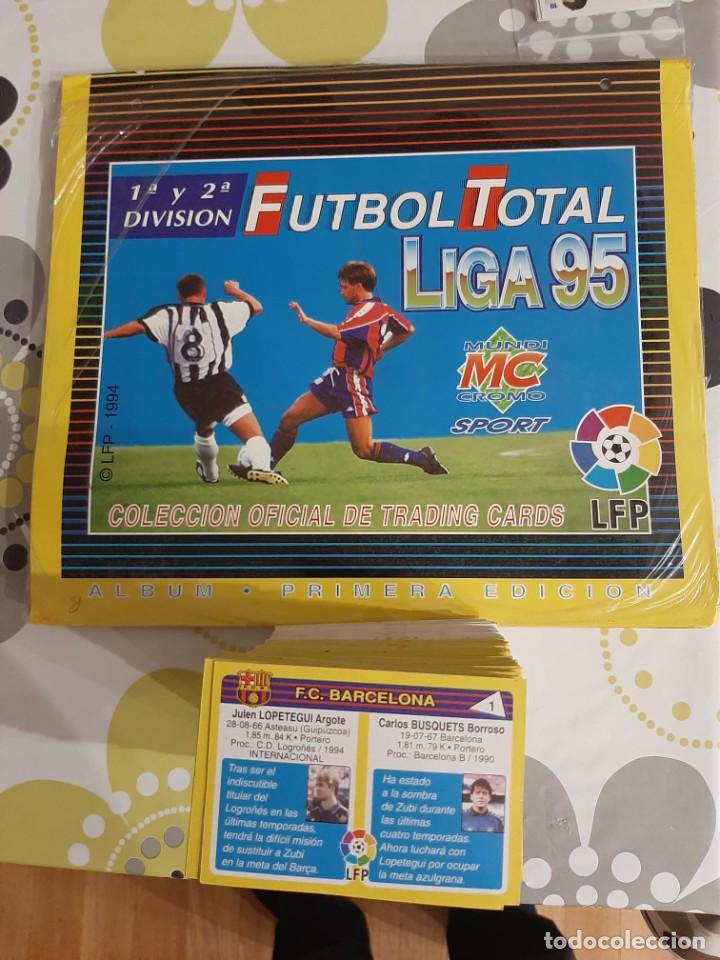 FUTBOL TOTAL 94 95 - ALBUM PRECINTADO + COLECCION COMPLETA (Coleccionismo Deportivo - Álbumes y Cromos de Deportes - Álbumes de Fútbol Completos)