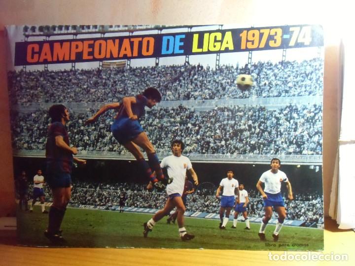 FUTBOL.ALBUM CROMOS.CAMPEONATO DE LIGA 1973-74.DISGRA.COMPLETO.MAGNIFICA CONSERVACION. (Coleccionismo Deportivo - Álbumes y Cromos de Deportes - Álbumes de Fútbol Completos)