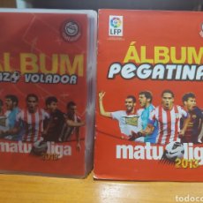 Álbum de fútbol completo: ALBUM TAZO VOLADOR 2013 COMPLETO Y ALBUM PEGATINAS MATU LIGA MATUTANO CHEETOS. Lote 184750220