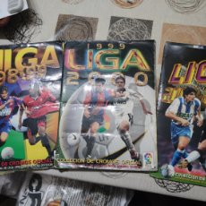 Álbum de fútbol completo: LOTE DE 3 ALBUNES 98-99 99-00 Y 00-01 SE LE HAN QUITADO COLOCAS Y FICHAJES Y HAY RECORTES. Lote 309759168