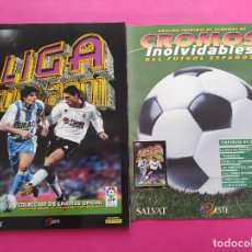 Álbum de fútbol completo: ALBUM FACSIMIL ESTE LIGA 00/01 + FASCICULO COLECCION CROMOS INOLVIDABLES - PANINI 2000 2001 SALVAT. Lote 314536078