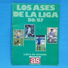 Álbum de fútbol completo: ÁLBUM DE CROMOS - LOS ASES DE LA LIGA 86 / 87 - OBSEQUIO DE AS. Lote 318717318