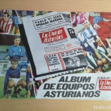 Álbum de fútbol completo: ALBUM DE EQUIPOS ASTURIANOS 1967 1968 FÚTBOL LA VOZ ASTURIAS CERVEZAS ÁGUILA NEGRA, COMPLETO, NUEVO. Lote 339837033