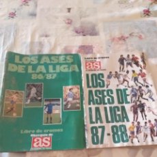Álbum de fútbol completo: ALBUM COMPLETO LOS ASES DE LA LIGA 86/87 Y( 87/88 A FALTA DE CROMOS). Lote 354151113