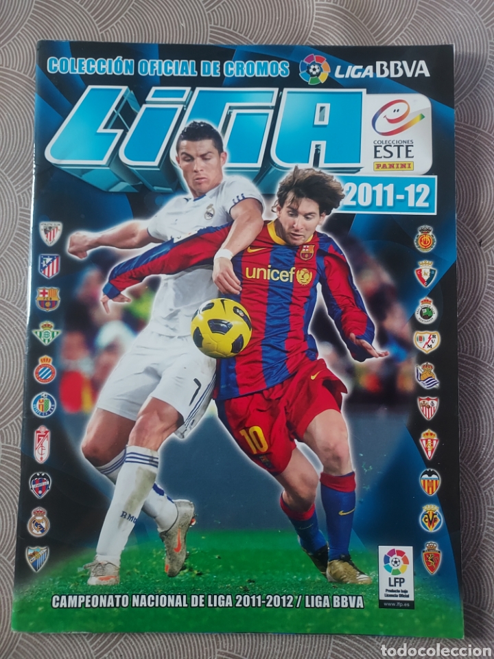 Complete Football Album: ALBUM LIGA ESTE 2011 2012 COLECCION COMPLETA SIN PEGAR + ALBUM PLANCHA (ES1)