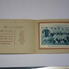 Álbum de fútbol completo: CD LA CORUÑA - EQUIPO DEL R CD LA CORUÑA 1942 - 1943, IMP. A CASULLERAS BARCELONA, ORIGINAL. Lote 364422701