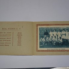 Álbum de fútbol completo: R MADRID - EQUIPO R MADRID CF 1942 - 1943, IMP. A CASULLERAS BARCELONA, ORIGINAL. Lote 364423141