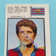 Álbum de fútbol completo: MARTI FILOXIA FC BARCELONA BARÇA FHER 71/72 CROMO CAMPEONATO DE LIGA 1971/1972