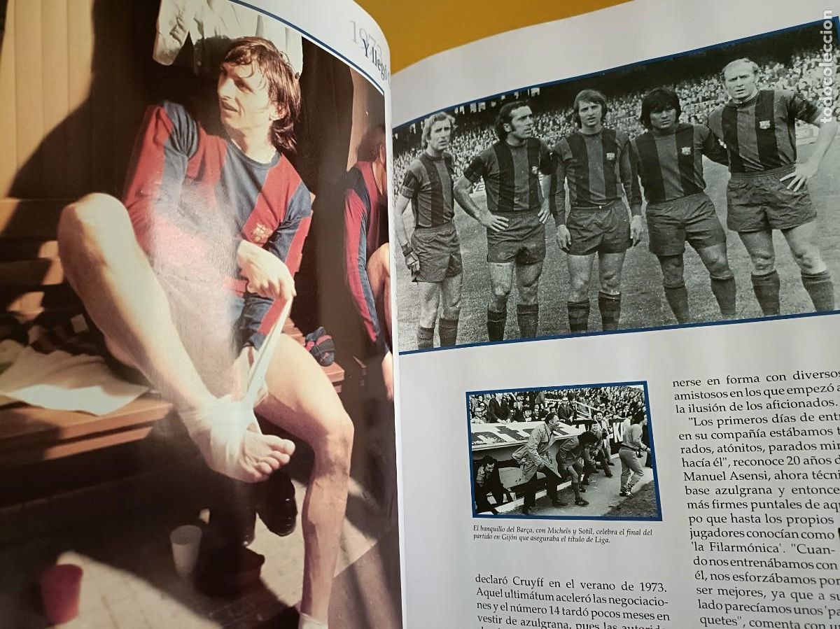 &Aacute;lbum de f&uacute;tbol completo: el libro de oro del bar&ccedil;a, con su caja - Foto 4