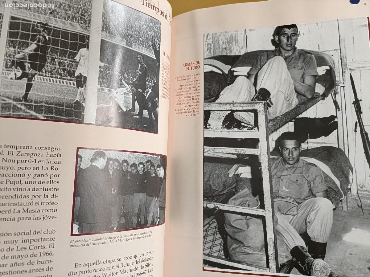 &Aacute;lbum de f&uacute;tbol completo: el libro de oro del bar&ccedil;a, con su caja - Foto 5