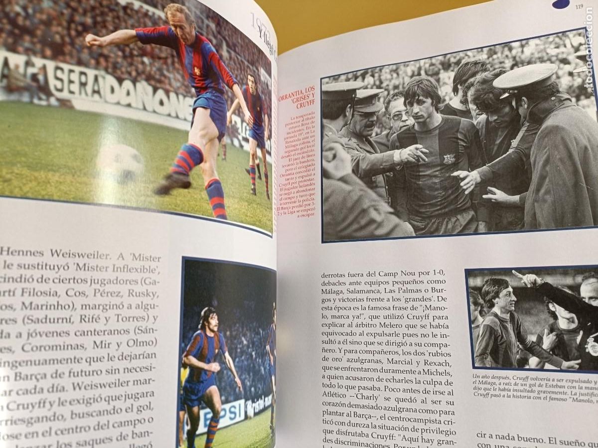 &Aacute;lbum de f&uacute;tbol completo: el libro de oro del bar&ccedil;a, con su caja - Foto 7