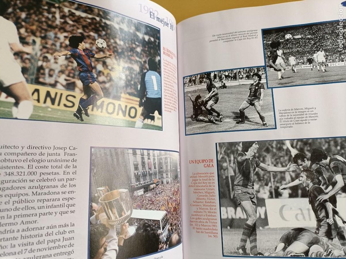 &Aacute;lbum de f&uacute;tbol completo: el libro de oro del bar&ccedil;a, con su caja - Foto 9