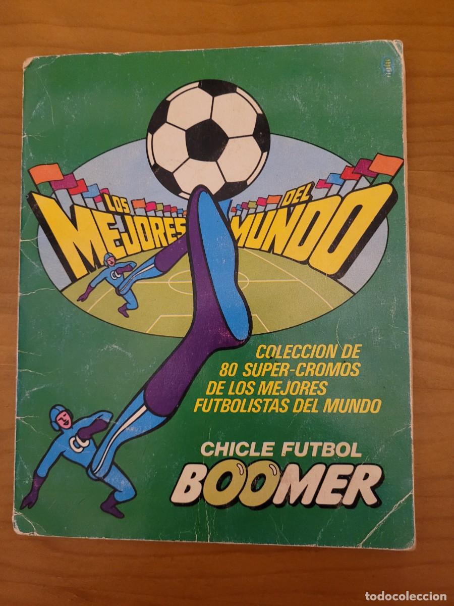&Aacute;lbum de f&uacute;tbol completo: ALBUM LOS MEJORES DEL MUNDO, CHICLE FUTBOL BOOMER, MARADONA Y KEMPES, COMPLETO, 1981.