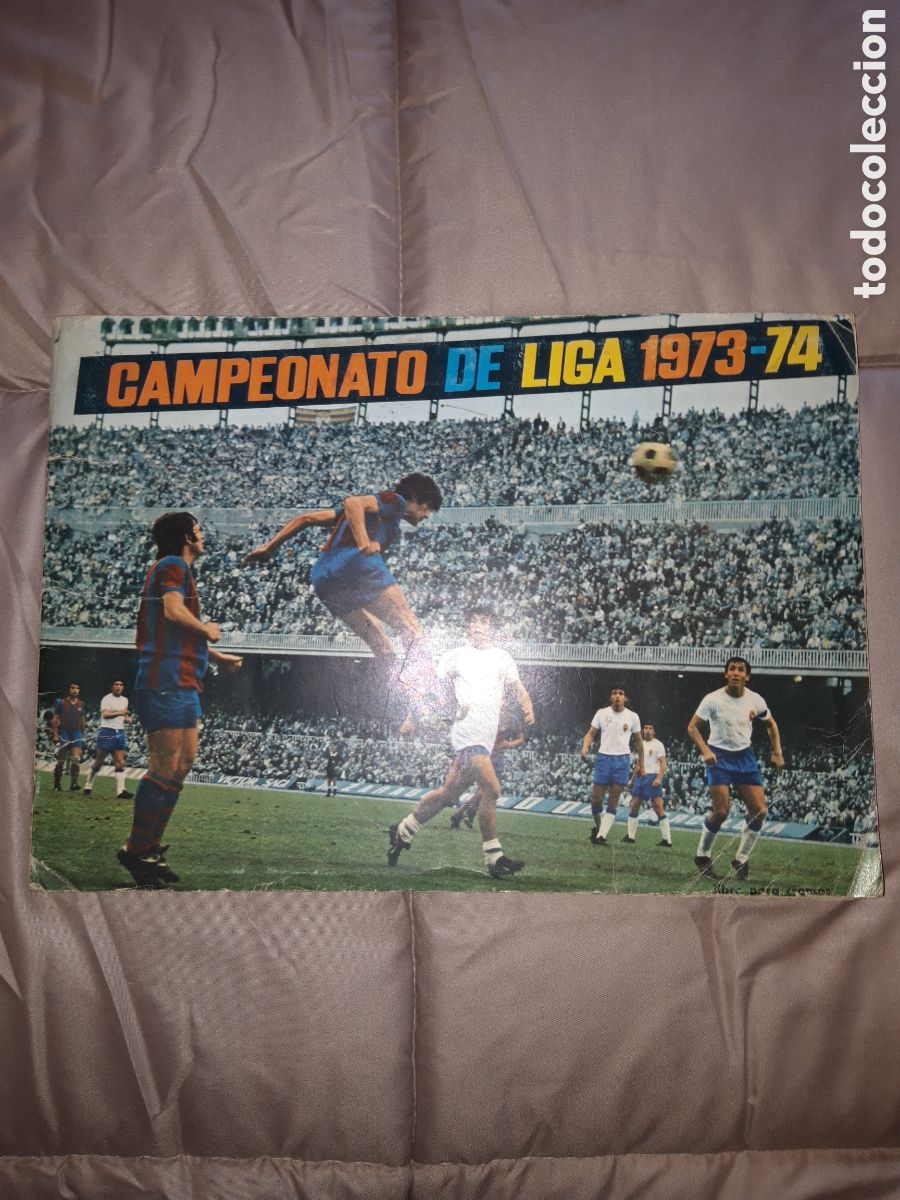 Caderneta de futebol completa: Campeonato de liga 1973-74 fher disgra. Faltan adhesivos del poster central.