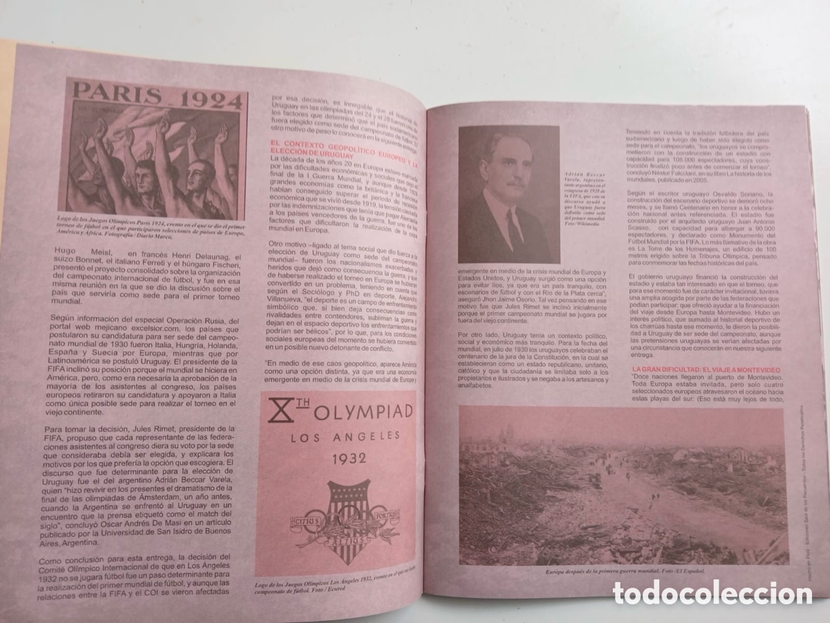 &Aacute;lbum de f&uacute;tbol completo: WORLD CUP URUGUAY 1930 - Foto 4