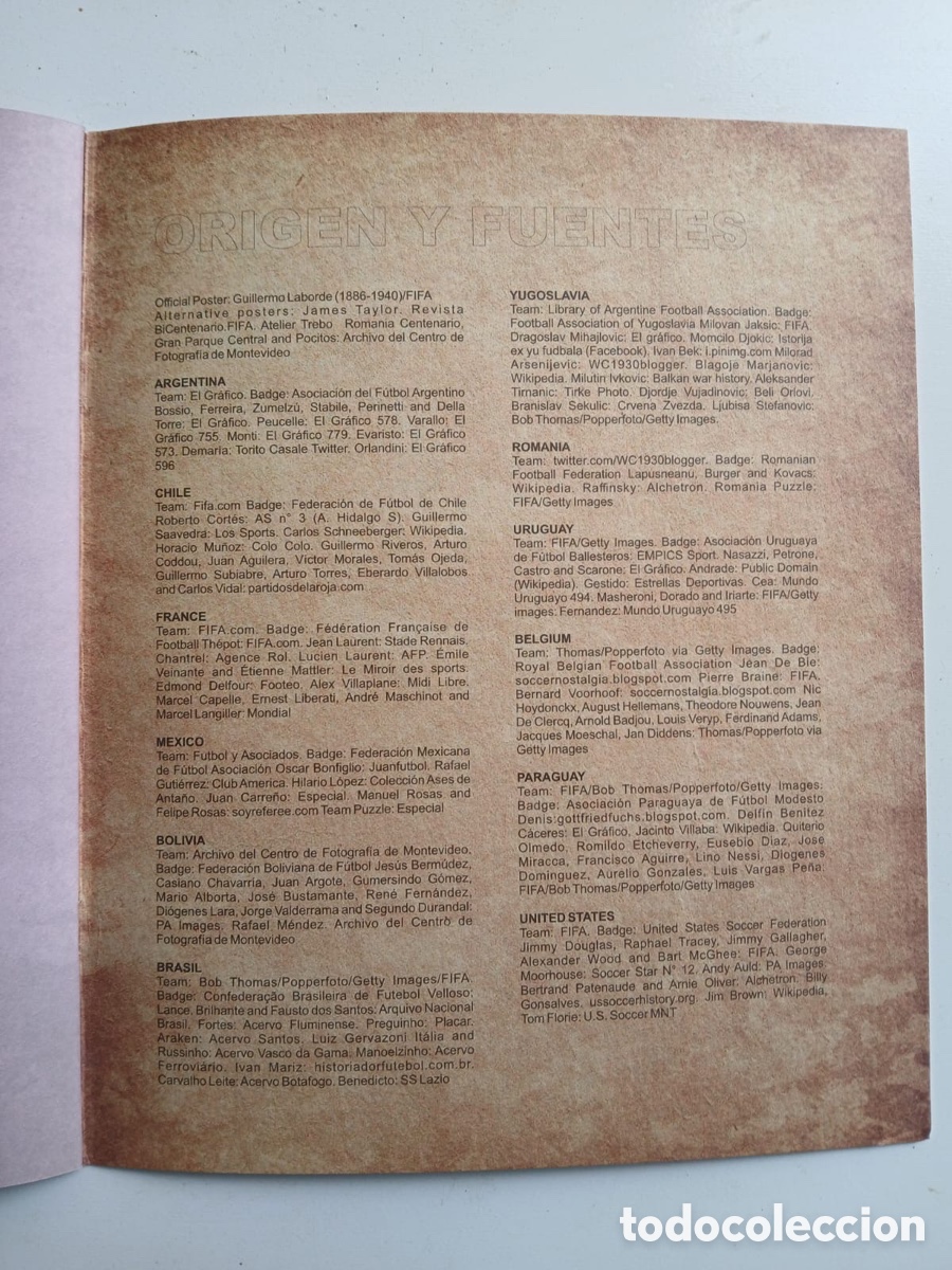 &Aacute;lbum de f&uacute;tbol completo: WORLD CUP URUGUAY 1930 - Foto 7