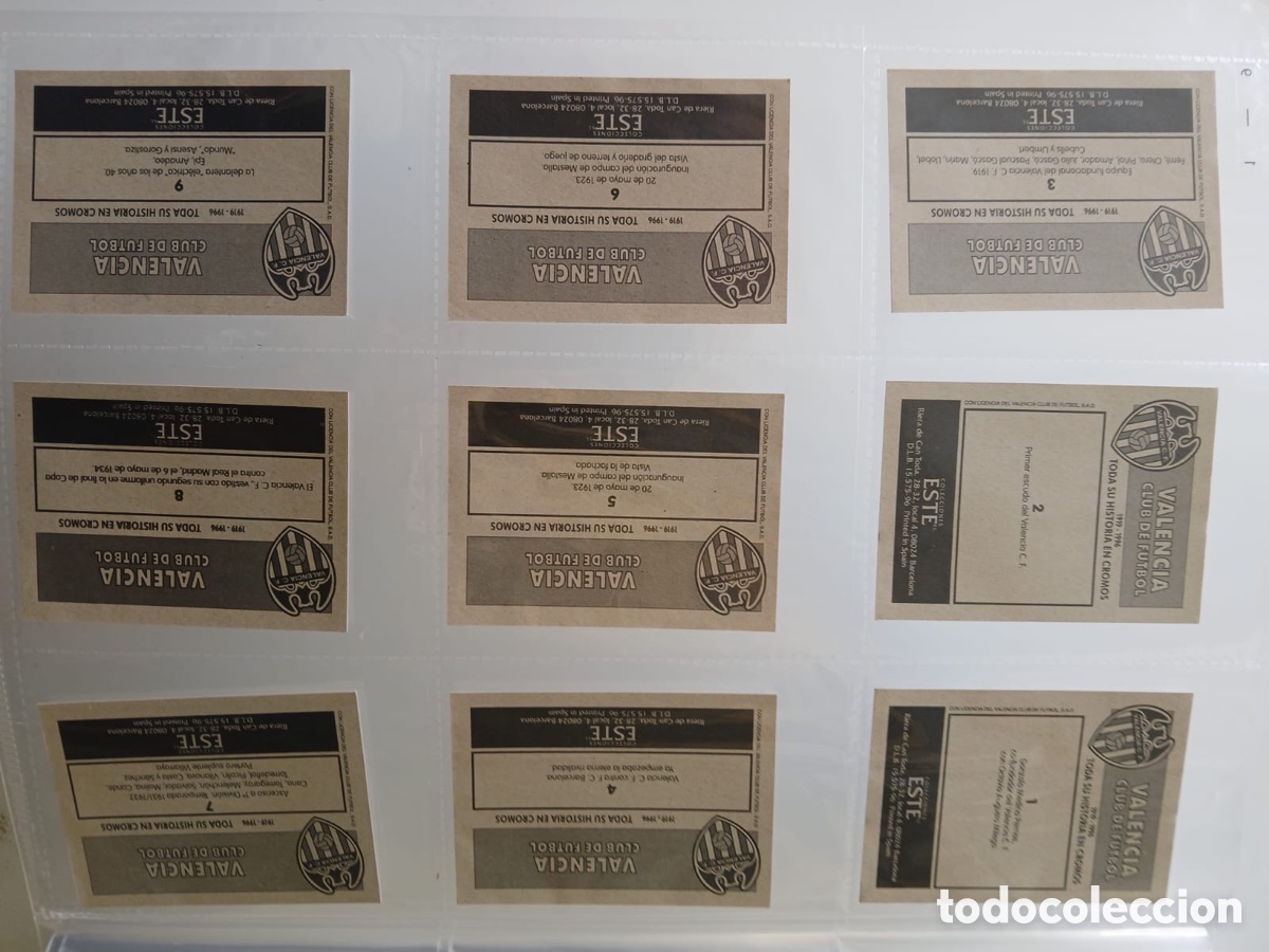 &Aacute;lbum de f&uacute;tbol completo: VALENCIA CF 1919 1996 - Foto 6