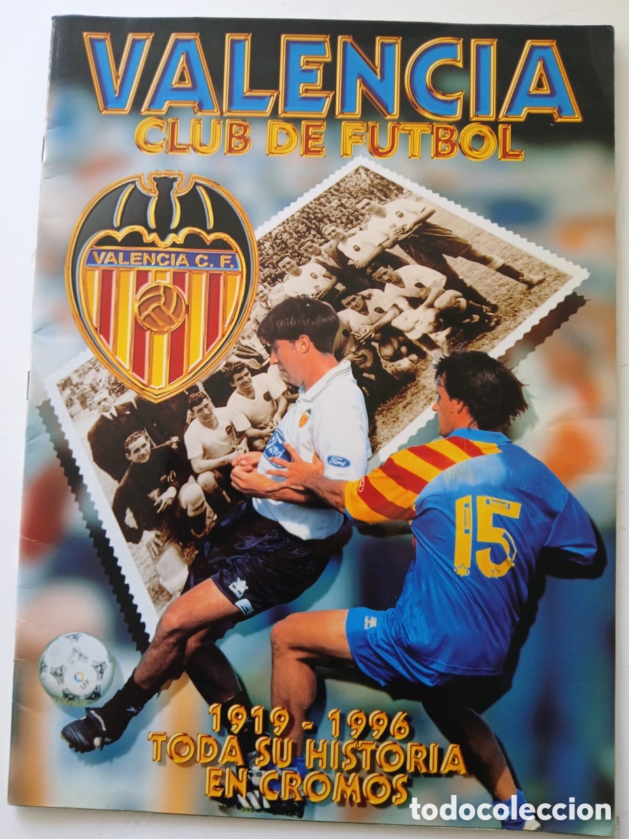 &Aacute;lbum de f&uacute;tbol completo: VALENCIA CF 1919 1996 - Foto 1
