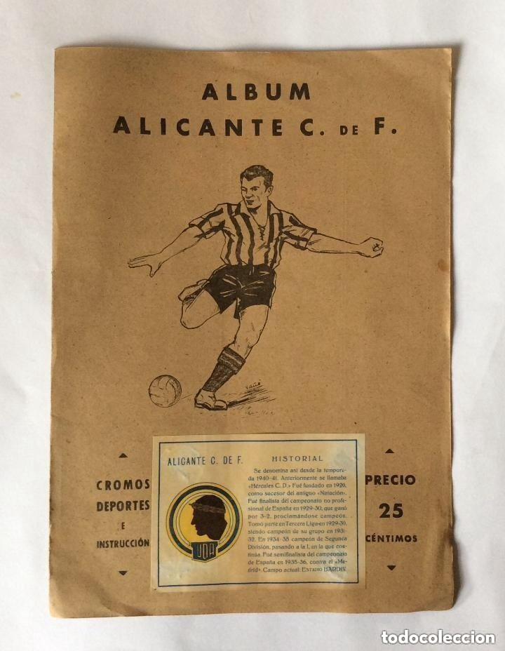 Vollst&auml;ndige Fu&szlig;ballsammelalben: .- ALBUM CROMOS DE FUTBOL ALICANTE C.F.(COMPLETO)EDITORIAL VALENCIANA 1941-42