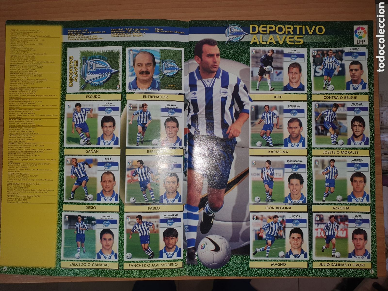 &Aacute;lbum de f&uacute;tbol completo: Liga del ESTE 99-2000 COMPLETO - Foto 2