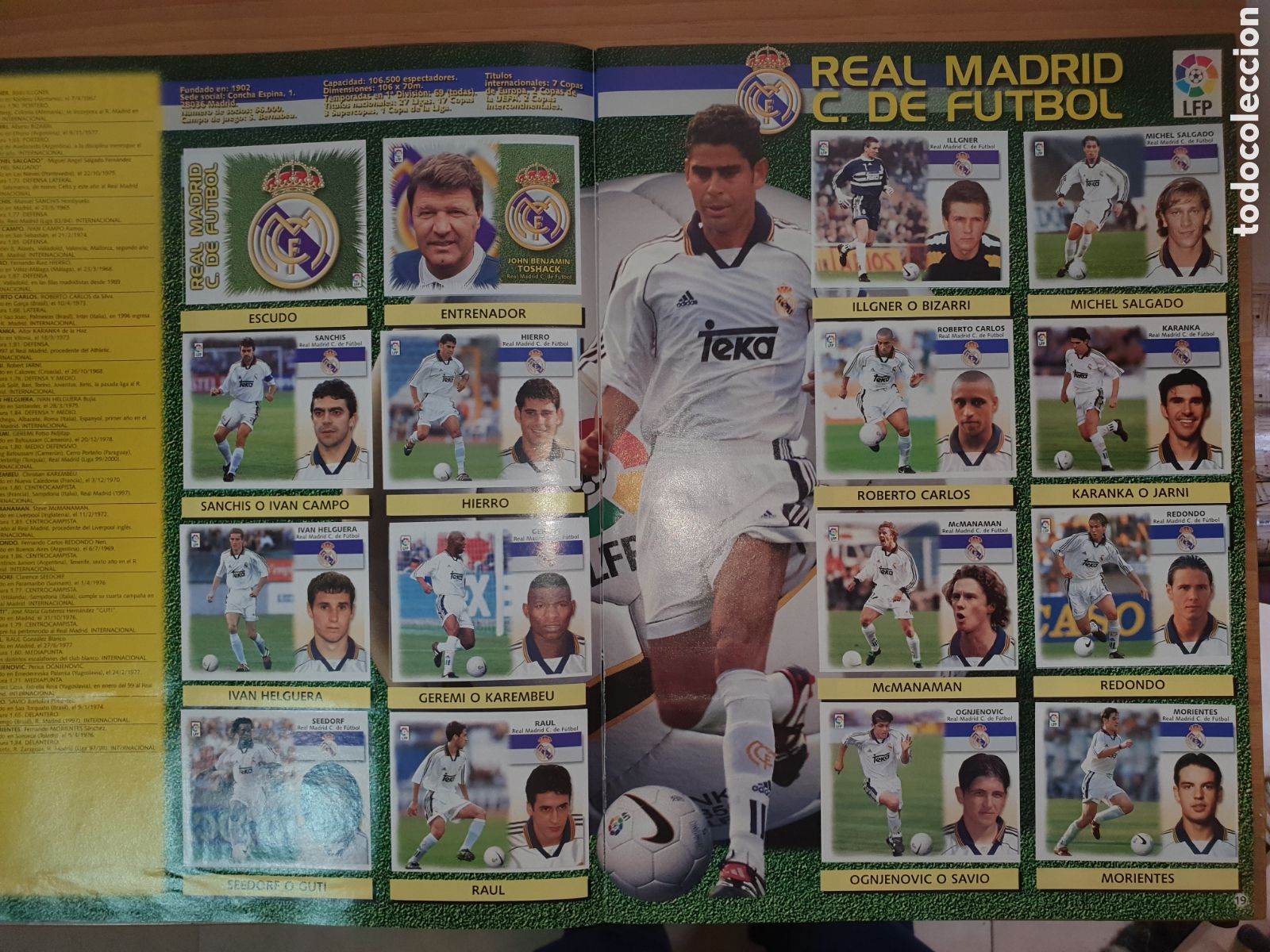 &Aacute;lbum de f&uacute;tbol completo: Liga del ESTE 99-2000 COMPLETO - Foto 3
