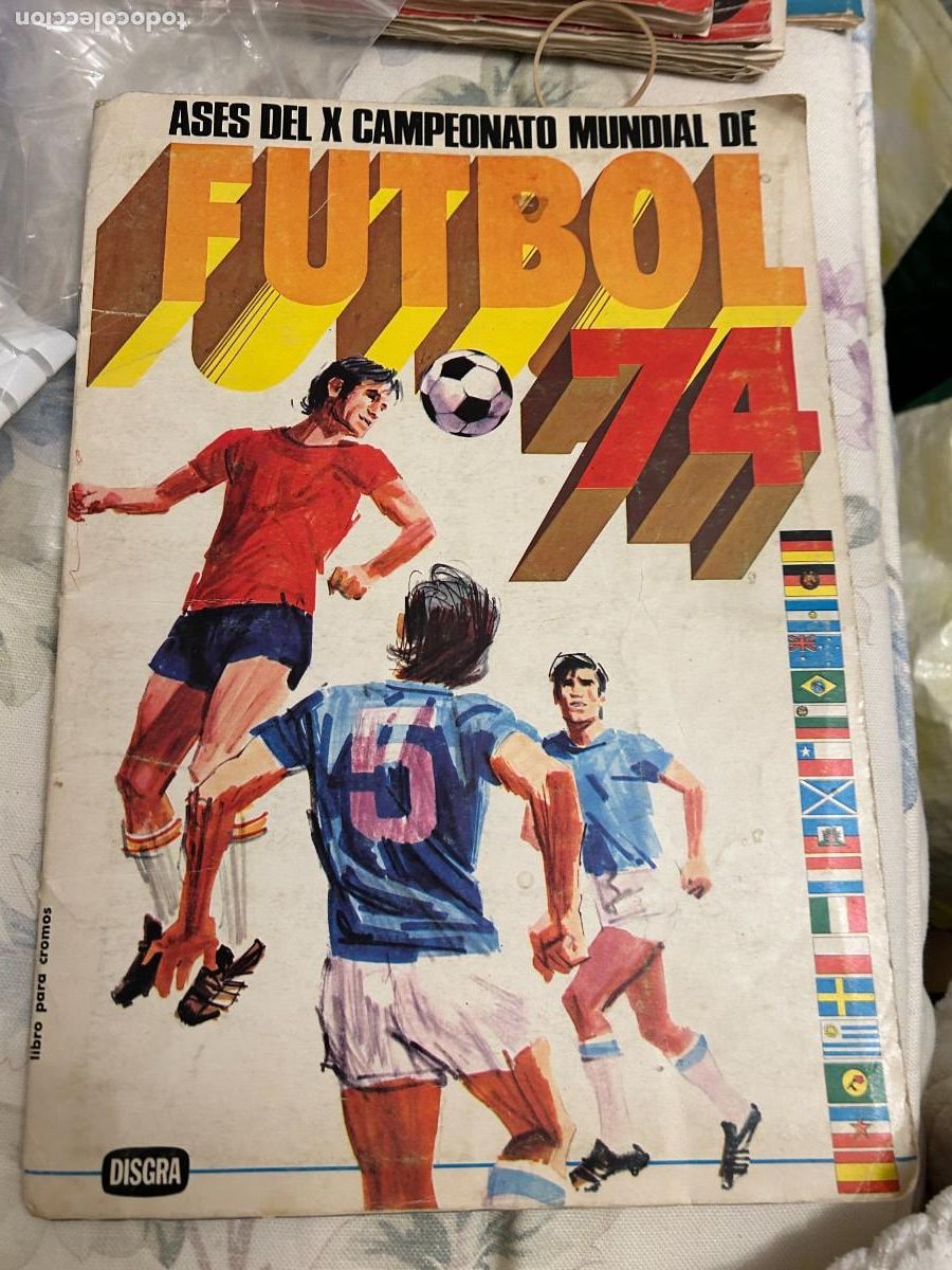 &Aacute;lbum de f&uacute;tbol completo: ases del campeonato mundial de futbol 74 disgra completo buen estado con johan cruyff se venden suel