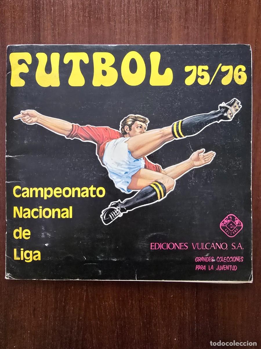&Aacute;lbum di calcio completo: Album Futbol Liga 75/76.Completo.Ediciones Vulcano