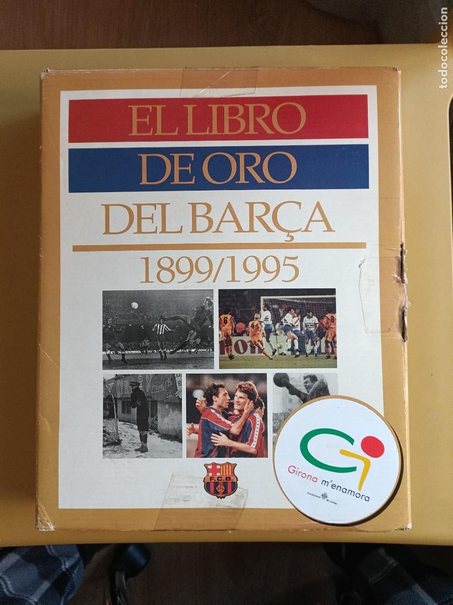 &Aacute;lbum de f&uacute;tbol completo: el libro de oro del bar&ccedil;a, con su caja - Foto 1